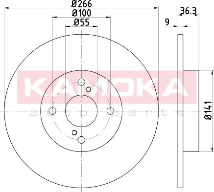 Kamoka 103152 - Əyləc Diski furqanavto.az