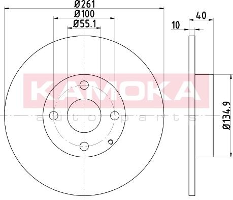 Kamoka 103157 - Əyləc Diski furqanavto.az