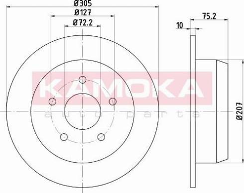 Kamoka 103160 - Əyləc Diski furqanavto.az