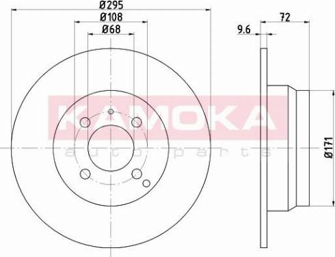 Kamoka 1031021 - Əyləc Diski furqanavto.az