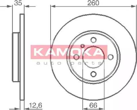 Kamoka 103124 - Əyləc Diski furqanavto.az