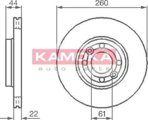 Kamoka 1038534 - Əyləc Diski furqanavto.az