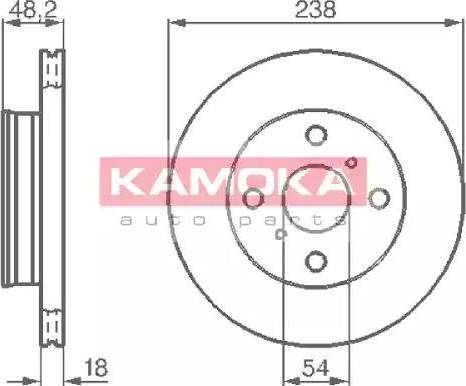 Kamoka 103826 - Əyləc Diski furqanavto.az