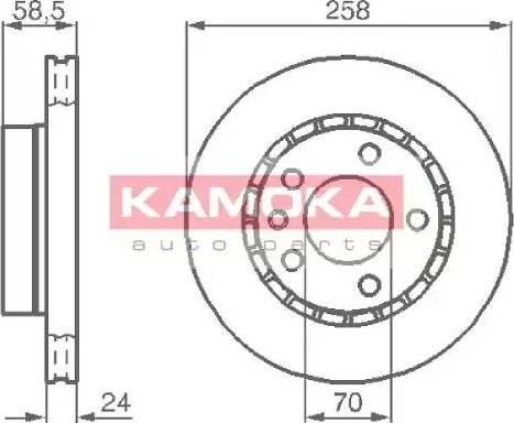 Kamoka 103376 - Əyləc Diski furqanavto.az