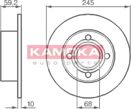 Kamoka 103256 - Əyləc Diski furqanavto.az