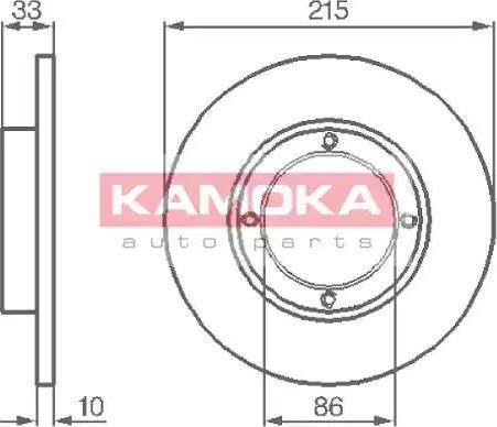 Kamoka 1032196 - Əyləc Diski furqanavto.az