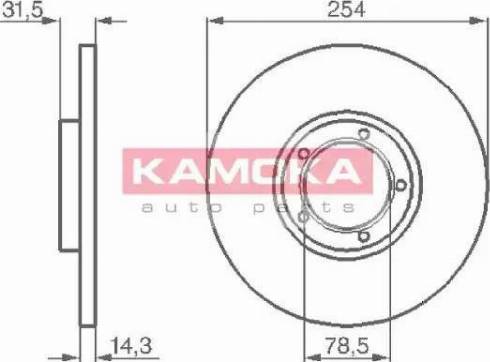 Kamoka 103276 - Əyləc Diski furqanavto.az