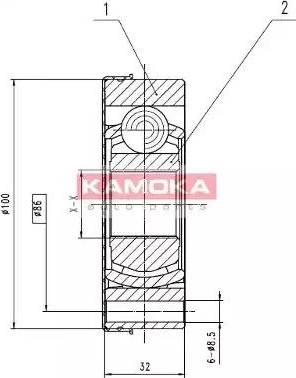 Kamoka 8094 - Birləşmə dəsti, ötürücü val furqanavto.az