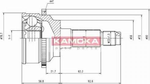 Kamoka 7044 - Birləşmə dəsti, ötürücü val furqanavto.az