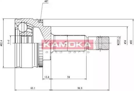 Kamoka 7054 - Birləşmə dəsti, ötürücü val furqanavto.az