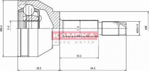 Kamoka 7008 - Birləşmə dəsti, ötürücü val furqanavto.az