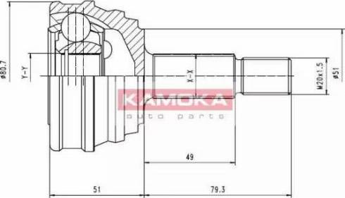 Kamoka 7010 - Birləşmə dəsti, ötürücü val furqanavto.az