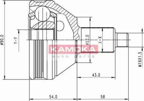 Kamoka 7086 - Birləşmə dəsti, ötürücü val furqanavto.az