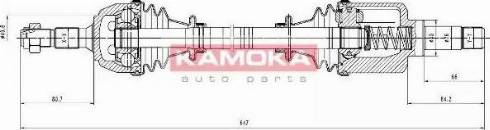 Kamoka CT1138905 - Sürücü mili furqanavto.az