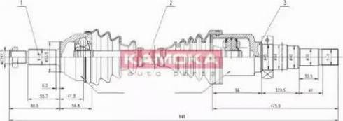 Kamoka FD1138928 - Sürücü mili furqanavto.az