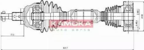 Kamoka VW1138927 - Sürücü mili furqanavto.az