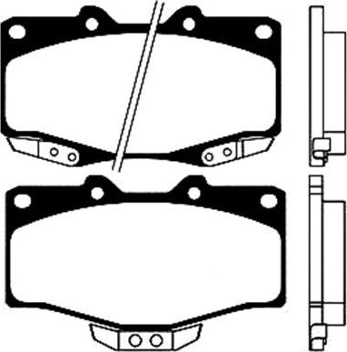 Kavo Parts BP-9045 - Əyləc altlığı dəsti, əyləc diski furqanavto.az