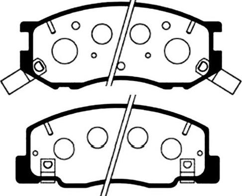 Kavo Parts BP-9041 - Əyləc altlığı dəsti, əyləc diski furqanavto.az