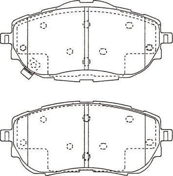 Kavo Parts BP-9150 - Əyləc altlığı dəsti, əyləc diski furqanavto.az