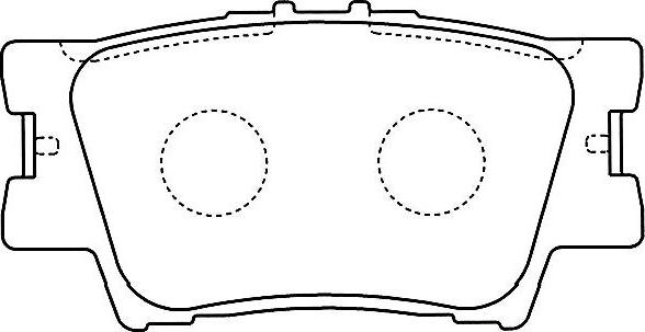 Kavo Parts BP-9104 - Əyləc altlığı dəsti, əyləc diski furqanavto.az