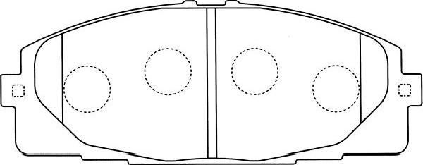 Kavo Parts BP-9107 - Əyləc altlığı dəsti, əyləc diski furqanavto.az