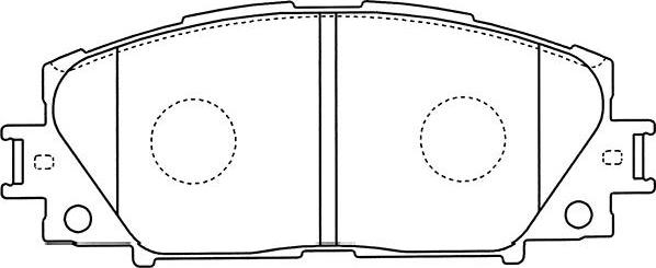 Kavo Parts BP-9112 - Əyləc altlığı dəsti, əyləc diski furqanavto.az