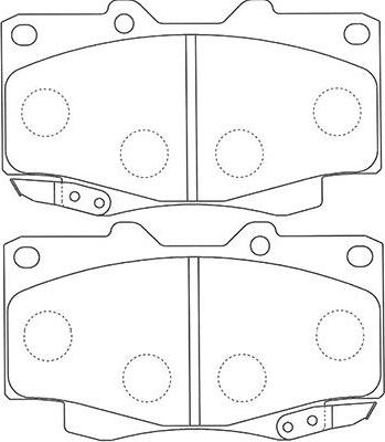 Kavo Parts BP-9117 - Əyləc altlığı dəsti, əyləc diski furqanavto.az