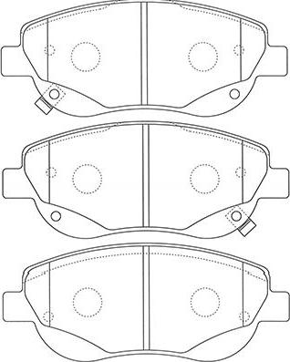 Kavo Parts BP-9133 - Əyləc altlığı dəsti, əyləc diski furqanavto.az