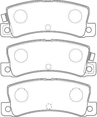 Kavo Parts BP-9124 - Əyləc altlığı dəsti, əyləc diski furqanavto.az