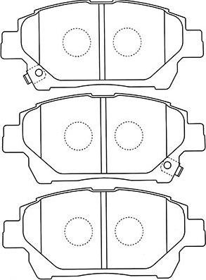 Kavo Parts BP-9120 - Əyləc altlığı dəsti, əyləc diski furqanavto.az