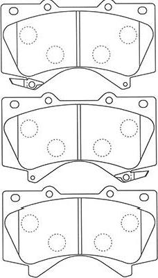 Kavo Parts BP-9121 - Əyləc altlığı dəsti, əyləc diski furqanavto.az