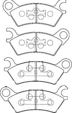 Kavo Parts BP-4547 - Əyləc altlığı dəsti, əyləc diski furqanavto.az