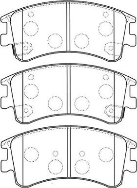 Kavo Parts BP-4551 - Əyləc altlığı dəsti, əyləc diski furqanavto.az