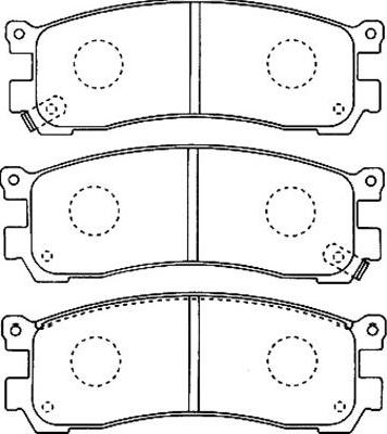 Kavo Parts BP-4552 - Əyləc altlığı dəsti, əyləc diski furqanavto.az