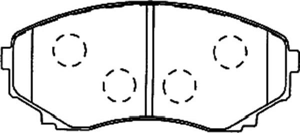 Kavo Parts BP-4557 - Əyləc altlığı dəsti, əyləc diski furqanavto.az