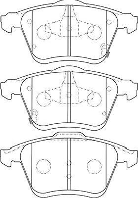 Kavo Parts BP-4566 - Əyləc altlığı dəsti, əyləc diski furqanavto.az