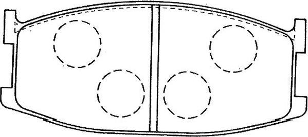 Kavo Parts BP-4561 - Əyləc altlığı dəsti, əyləc diski furqanavto.az