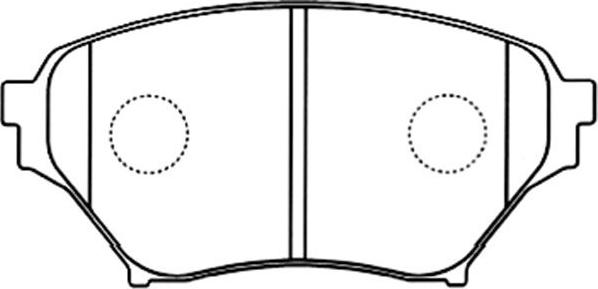 Kavo Parts BP-4562 - Əyləc altlığı dəsti, əyləc diski furqanavto.az