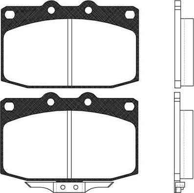 Kavo Parts BP-4509 - Əyləc altlığı dəsti, əyləc diski furqanavto.az