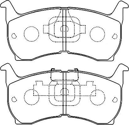 Kavo Parts BP-4503 - Əyləc altlığı dəsti, əyləc diski furqanavto.az