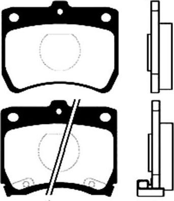 Kavo Parts BP-4511 - Əyləc altlığı dəsti, əyləc diski furqanavto.az