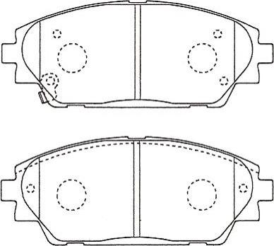 Kavo Parts BP-4584 - Əyləc altlığı dəsti, əyləc diski furqanavto.az