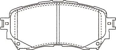 Kavo Parts BP-4581 - Əyləc altlığı dəsti, əyləc diski furqanavto.az