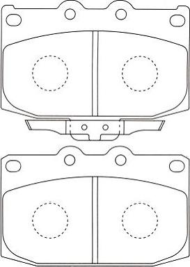 Kavo Parts BP-4530 - Əyləc altlığı dəsti, əyləc diski furqanavto.az