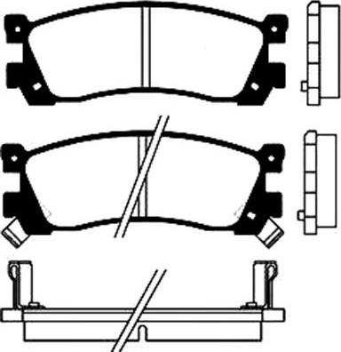 Kavo Parts BP-4537 - Əyləc altlığı dəsti, əyləc diski furqanavto.az