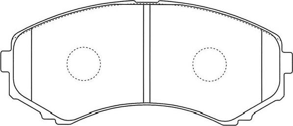 Kavo Parts BP-4575 - Əyləc altlığı dəsti, əyləc diski furqanavto.az