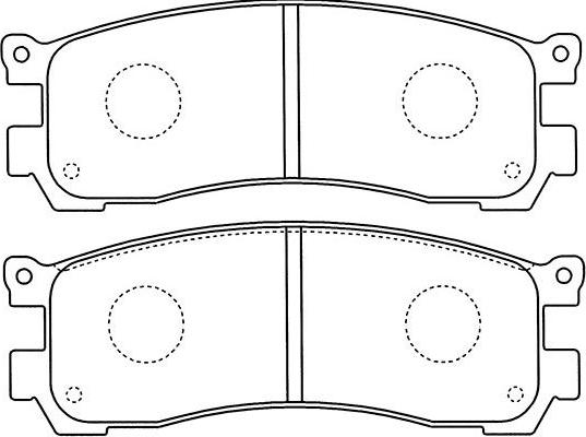 Kavo Parts BP-4571 - Əyləc altlığı dəsti, əyləc diski furqanavto.az