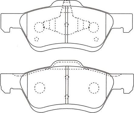 Kavo Parts BP-4577 - Əyləc altlığı dəsti, əyləc diski furqanavto.az