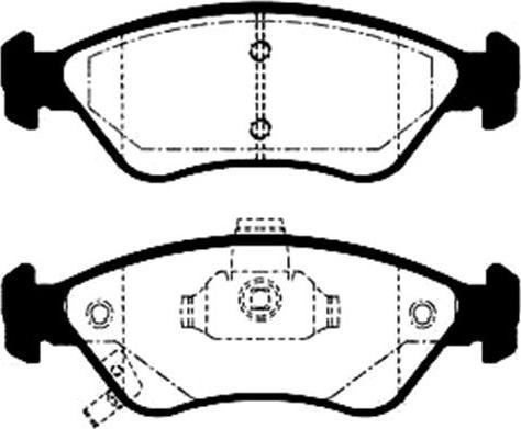 Kavo Parts BP-4002 - Əyləc altlığı dəsti, əyləc diski furqanavto.az