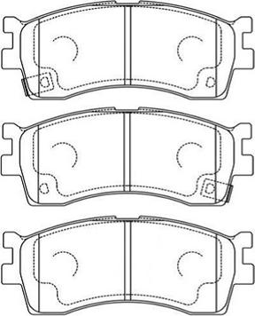 Kavo Parts BP-4007 - Əyləc altlığı dəsti, əyləc diski furqanavto.az